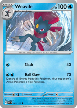 Weavile single card from Pokemon
