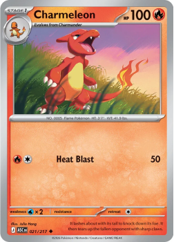 Charmeleon single card from Pokemon