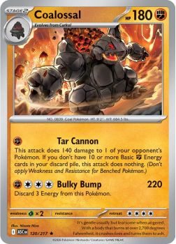 Coalossal single card from Pokemon