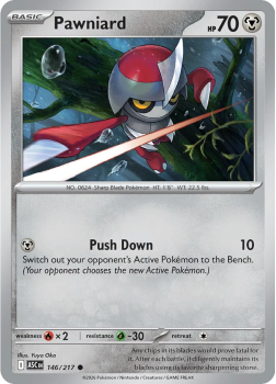 Pawniard single card from Pokemon