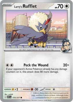 Larry's Rufflet single card from Pokemon