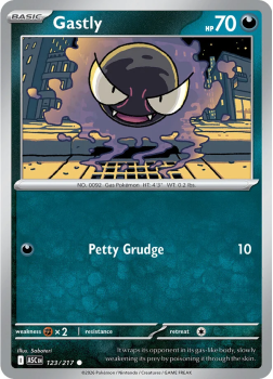 Gastly single card from Pokemon