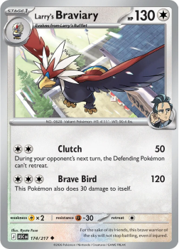 Larry's Braviary single card from Pokemon