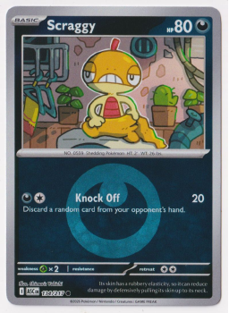 Scraggy (REVERSE HOLO) single card from Pokemon