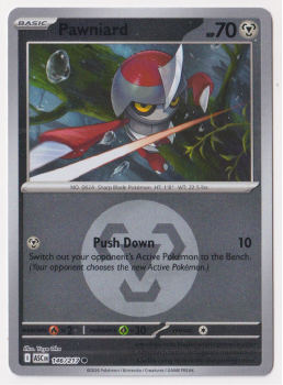 Pawniard (REVERSE HOLO) single card from Pokemon