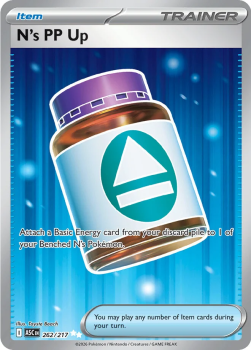 N's PP Up single card from Pokemon