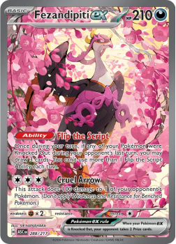 Fezandipiti ex single card from Pokemon