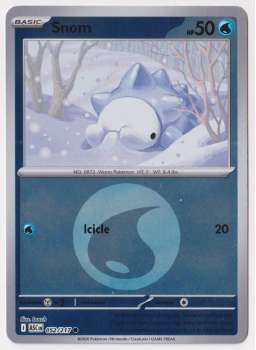 Snom (REVERSE HOLO) single card from Pokemon