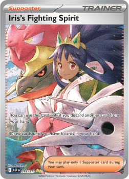 Iris's Fighting Spirit single card from Pokemon