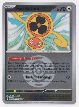 Fan Rotom (DUSK BALL REVERSE HOLO) single card from Pokemon