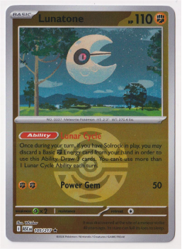 Lunatone (DUSK BALL REVERSE HOLO) single card from Pokemon