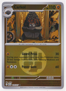 Carkol (REVERSE HOLO) single card from Pokemon