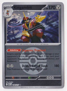 Kingambit (QUICK BALL REVERSE HOLO) single card from Pokemon