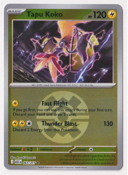Tapu Koko (QUICK BALL REVERSE HOLO) single card from Pokemon