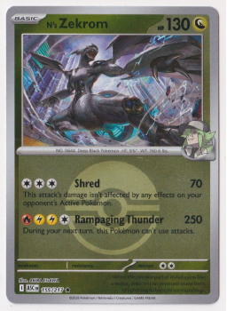 N's Zekrom (POKE BALL REVERSE HOLO) single card from Pokemon