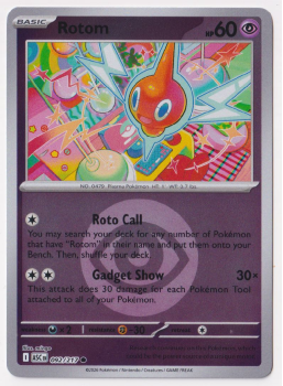Rotom (REVERSE HOLO) single card from Pokemon