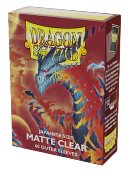 Dragon Shield Japanese Size Card Sleeves - Matte Clear Outer (60 Sleeves)