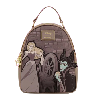 Loungefly - Sleeping Beauty Spinning Wheel Mini Backpack