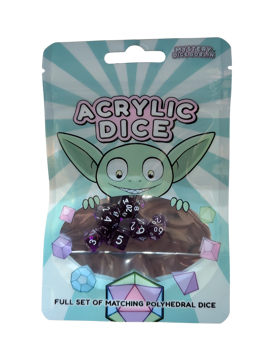 Mystery Mini Dice Set - One Polyhedral Dice Set (Random Set)