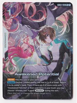 Awakened Potential (R+) single card from Gundam Card Game