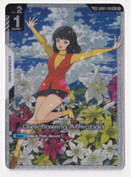 Overflowing Affection (U+) single card from Gundam Card Game