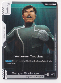 Veteran Tactics single card from Gundam Card Game