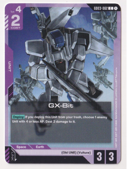 GX-Bit single card from Gundam Card Game