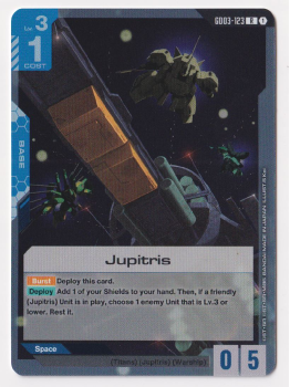 Jupitris single card from Gundam Card Game