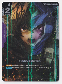 Fatal Strike (C+) single card from Gundam Card Game