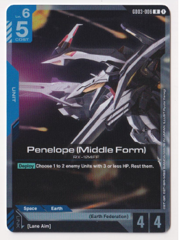 Penelope (Middle Form) single card from Gundam Card Game