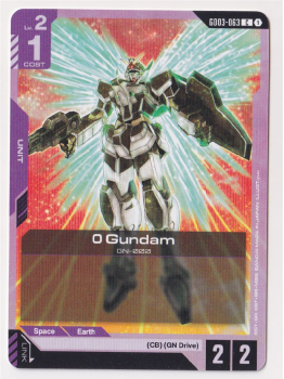 0 Gundam single card from Gundam Card Game