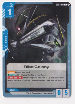 Ribo Colony single card from Gundam Card Game