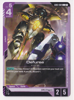 Defurse single card from Gundam Card Game