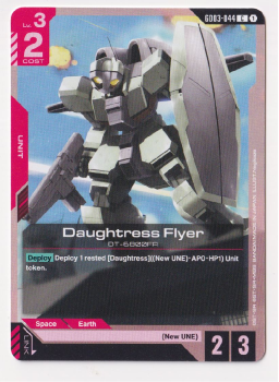 Daughtress Flyer single card from Gundam Card Game