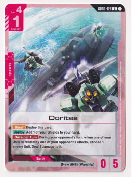 Doritea single card from Gundam Card Game