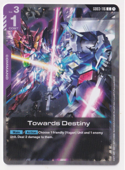 Towards Destiny single card from Gundam Card Game
