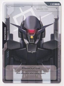 Resource single card from Gundam Card Game