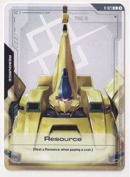 Resource single card from Gundam Card Game