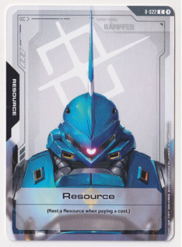 Resource single card from Gundam Card Game