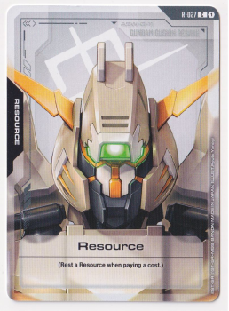 Resource single card from Gundam Card Game