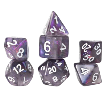 Treasures Unearthed 7-Piece Polyhedral - Amethyst