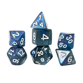 Treasures Unearthed 7-Piece Polyhedral - Sapphire