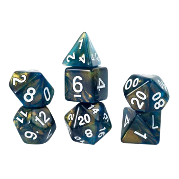 Treasures Unearthed 7-Piece Polyhedral - Onyx