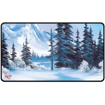 Ultra Pro Bob Ross - Winter Paradise Black Stitched Playmat