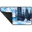 Ultra Pro Bob Ross - Winter Paradise Black Stitched Playmat - Image 3