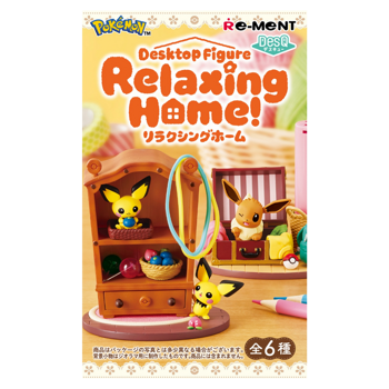 Re-Ment Pokemon DesQ Desktop Figure - Relaxing Home (1 x Blind Box)