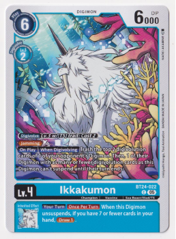 Ikkakumon single card from Digimon Card Game