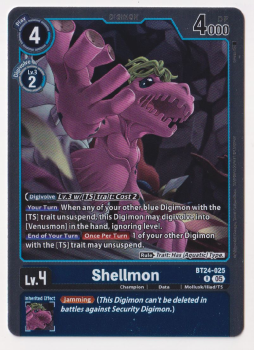 Shellmon single card from Digimon Card Game