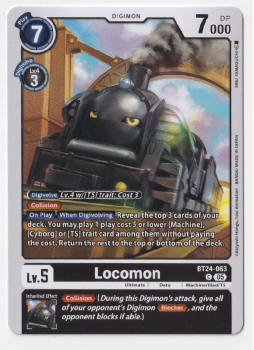 Locomon single card from Digimon Card Game