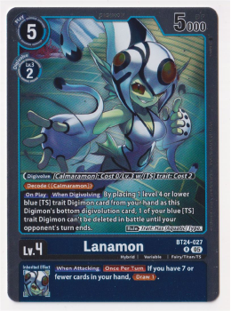 Lanamon single card from Digimon Card Game